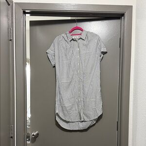 Madewell Central Striped Shirt Dress